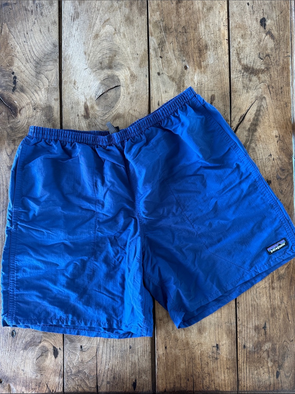 Patagonia Men's size large Royal Blue all purpose Swim Trunks outdoor shorts EUC